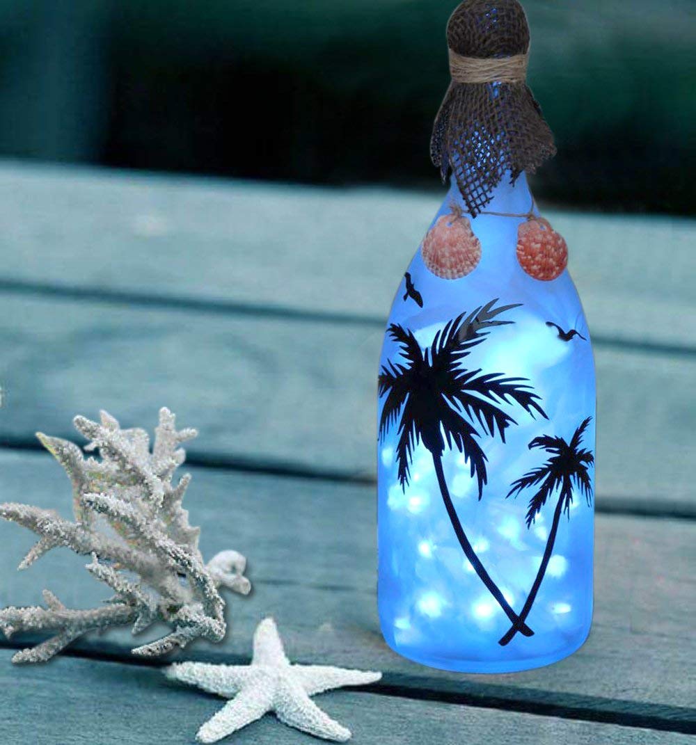 Itart Micro Led Blue String Lights 8 Packs Fairy Lights Battery Operated 6Ft 20 Led Ultra Thin Silver Wire Waterproof For Costume Craft Party Clothes Jellyfish Halloween