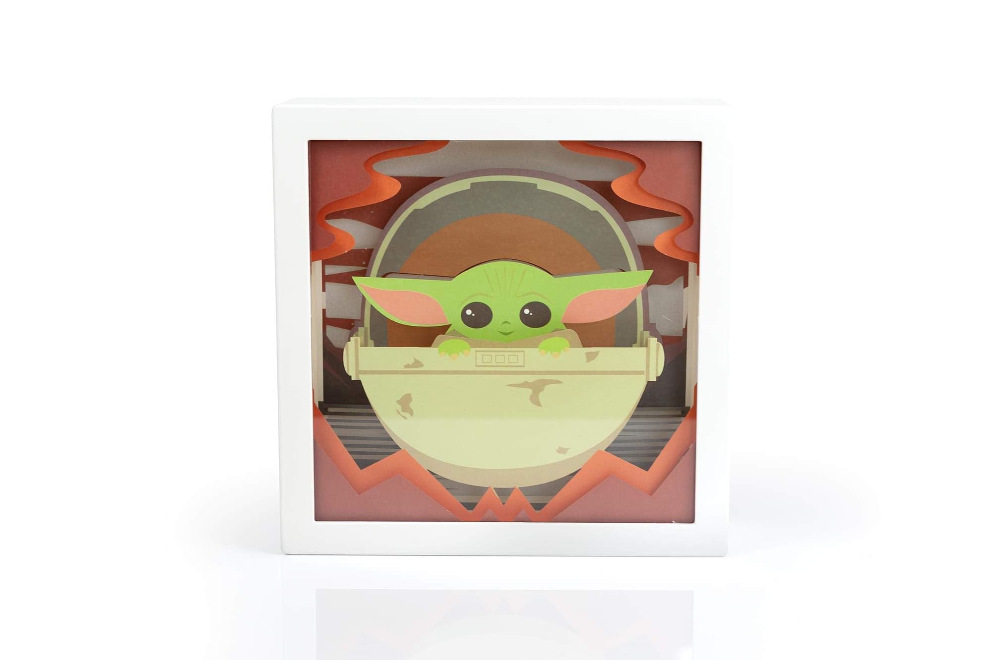 Star Wars The Mandalorian, The Child 3D Mini Shadow Light Box | 6 X 6 Inches