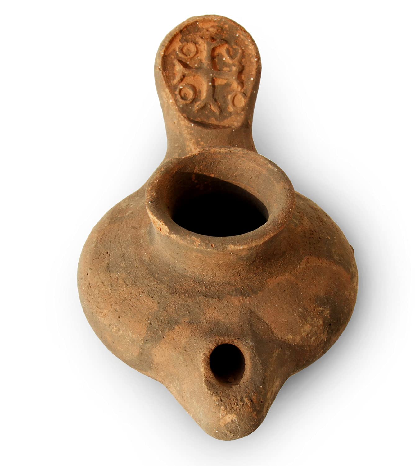 Biblical Oil Lamp With Cross - Herodian Style