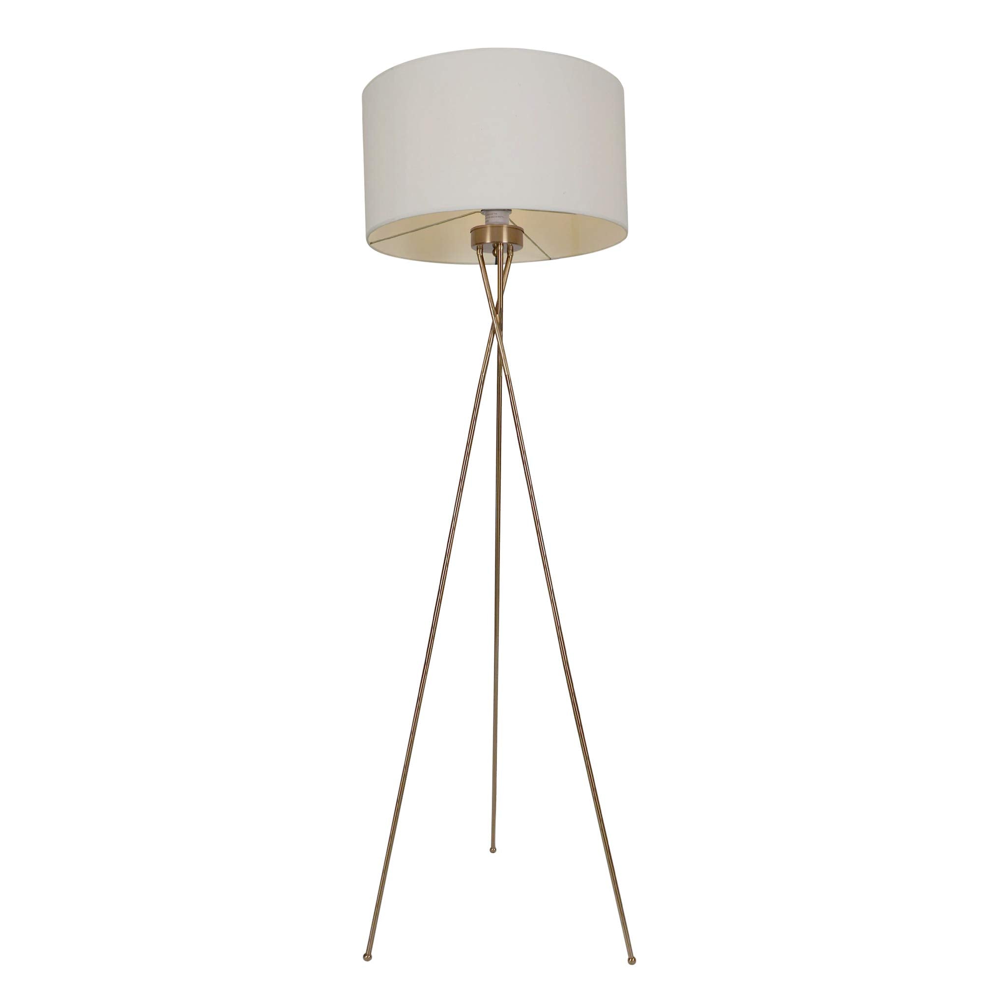 Warehouse of Tiffany W724R15 Meela Polished Brass 1-Light Floor Lamp, 19.69'' W x 19.69'' L x 62.99'' H