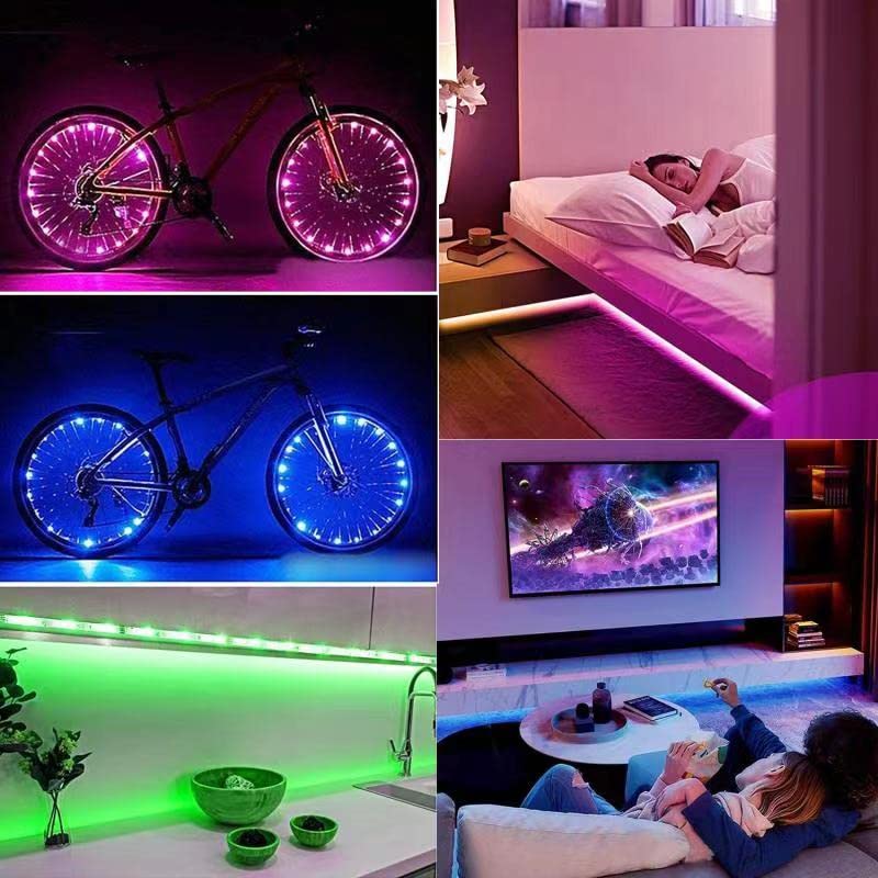 Baeyateda Led Strip Lights Battery Powered,20Ft Led Lights Usb Powered For Tv,5050 Multi-Color Changing Led Lights For Bedroom,H