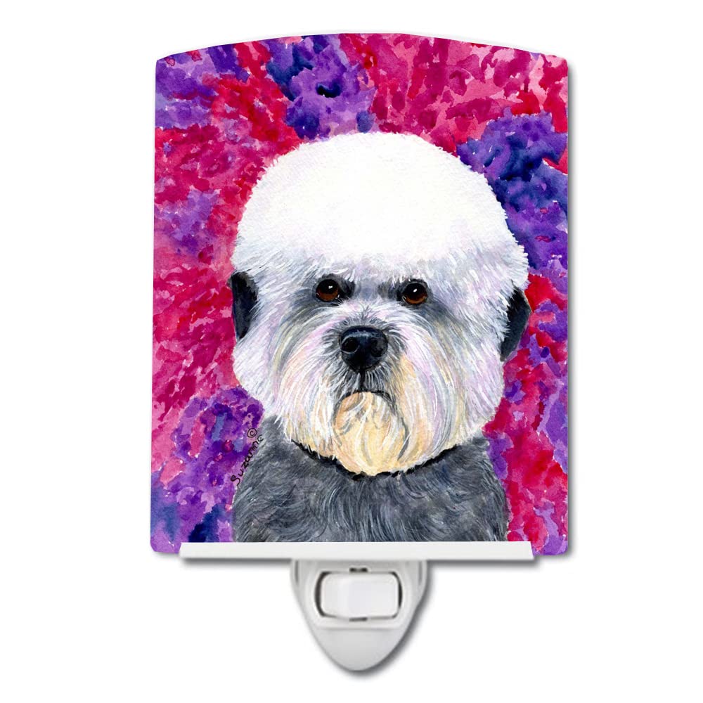 Carolines Treasures Ceramic Night Light, Dandie Dinmont Terrier, UL-Certified, 6x4x3 inches, Multicolor, Model SS8656CNL