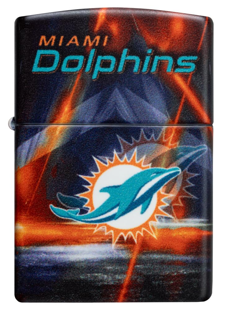 Zippo Nfl Miami Dolphins 540 Matte Pocket Lighter