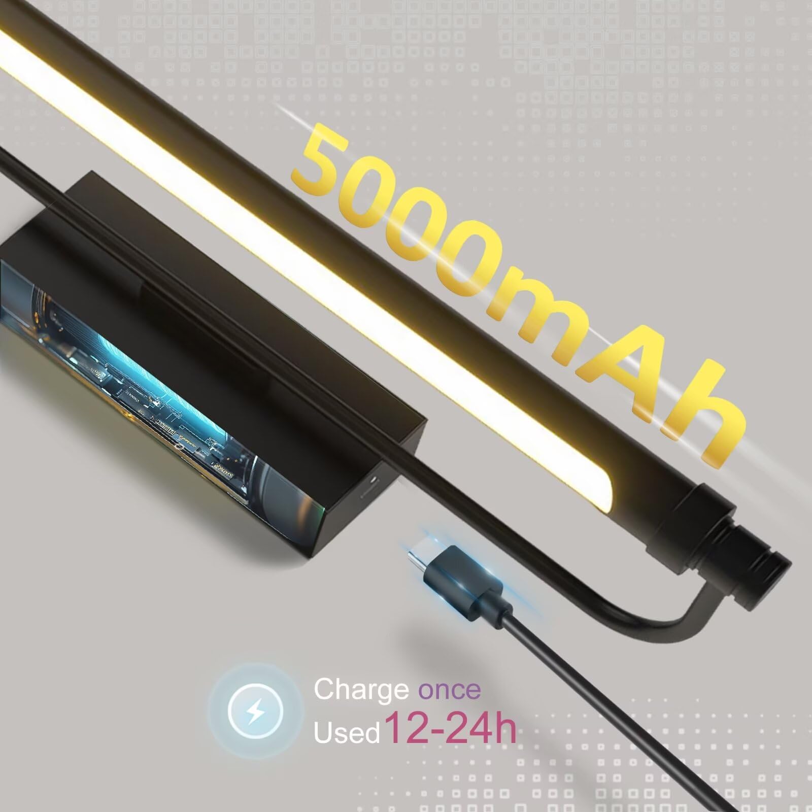 ZitoStory Battery Operated Picture Light with Remote, Wireless Dimmable, 12 Inch, Black, Model 7211-30cm