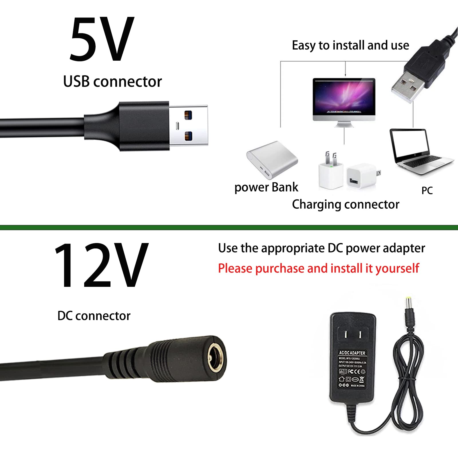 MDee COB LED Strip Lights, 13.12ft/4m DC12V, Iceblue, 320 LEDs/m, CRI 90+, Flexible Tape for Indoor/Outdoor Décor