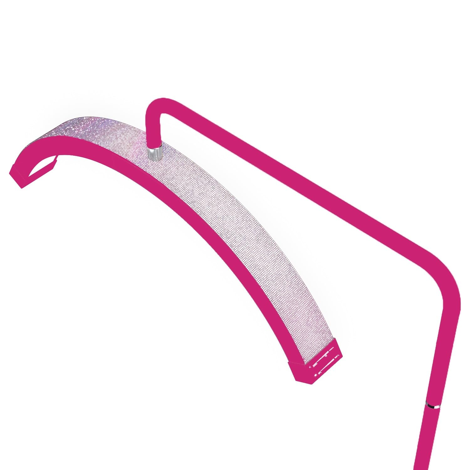 Atlas View Dimmable Led Moon Light - Adjustable Height Bling Lamp, Hot Pink, Model 4, Aluminum For Estheticians & Nail Techs