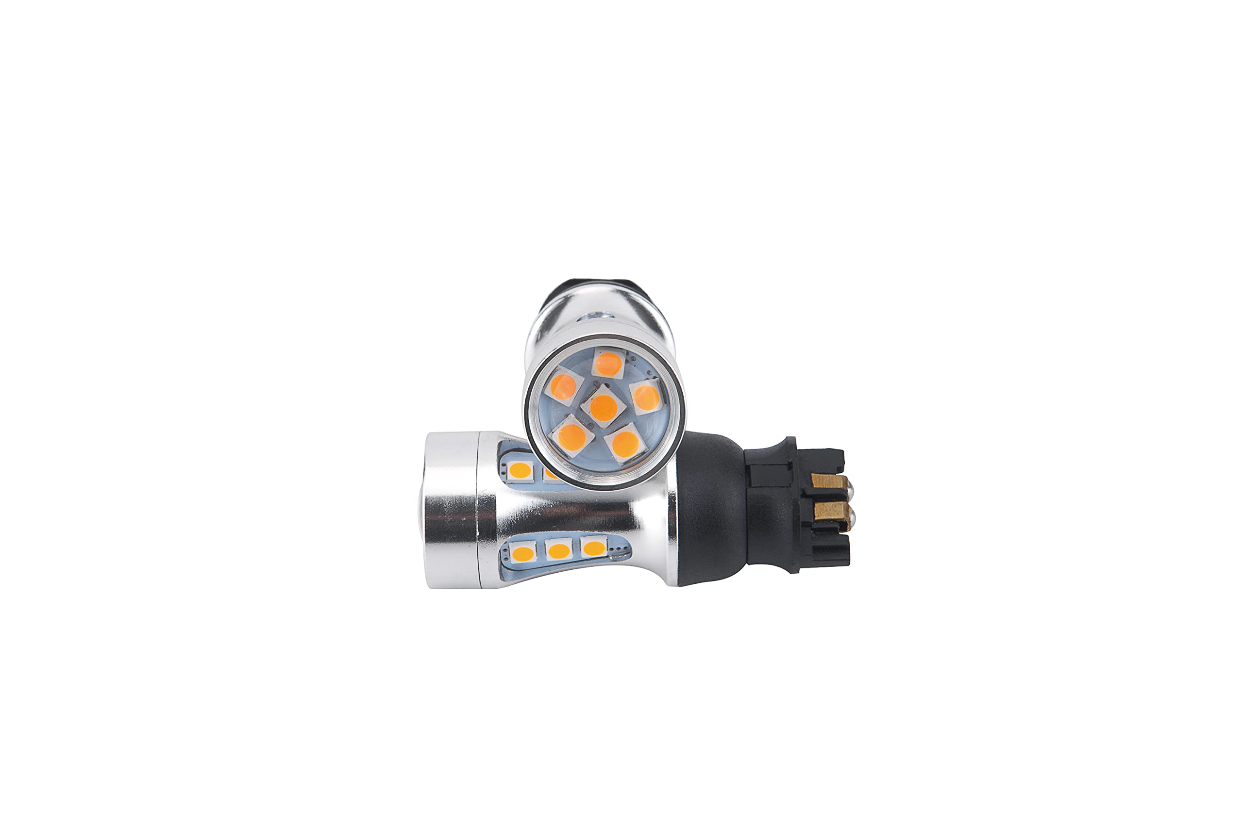 GFJMC PW24W LED Bulbs - Super Bright Canbus Amber Front Turn Signal Lights, Model PW24W-30WA
