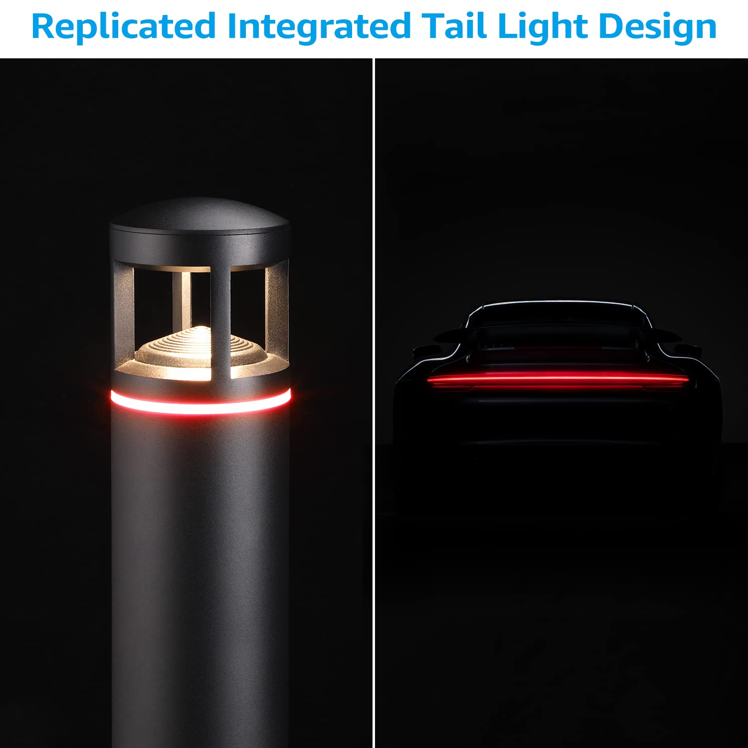 LEONLITE RGB Low Voltage Pathway Lights, 5W 12V AC/DC, Aluminum, IP65, Color Changing, Pack of 4, Unique Light Pattern, 3000K