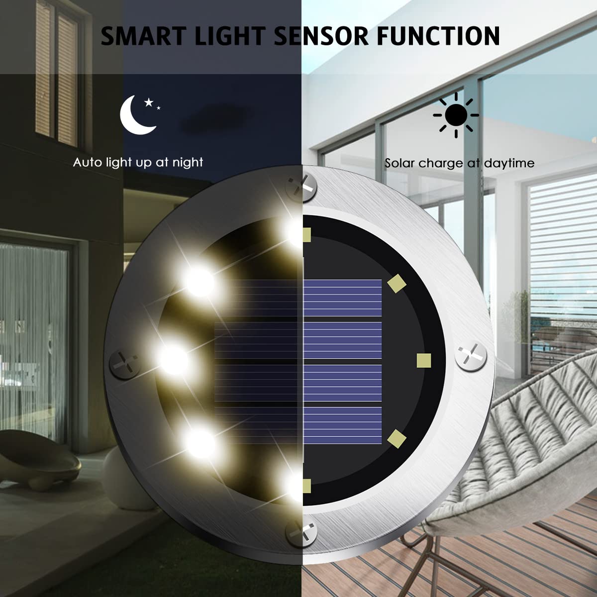 Oulonger Solar Ground Lights 16Pack, Garden Solar Lights Outdoor Waterproof Solar Pathway Lights Bright In-Ground Lights Outdoor