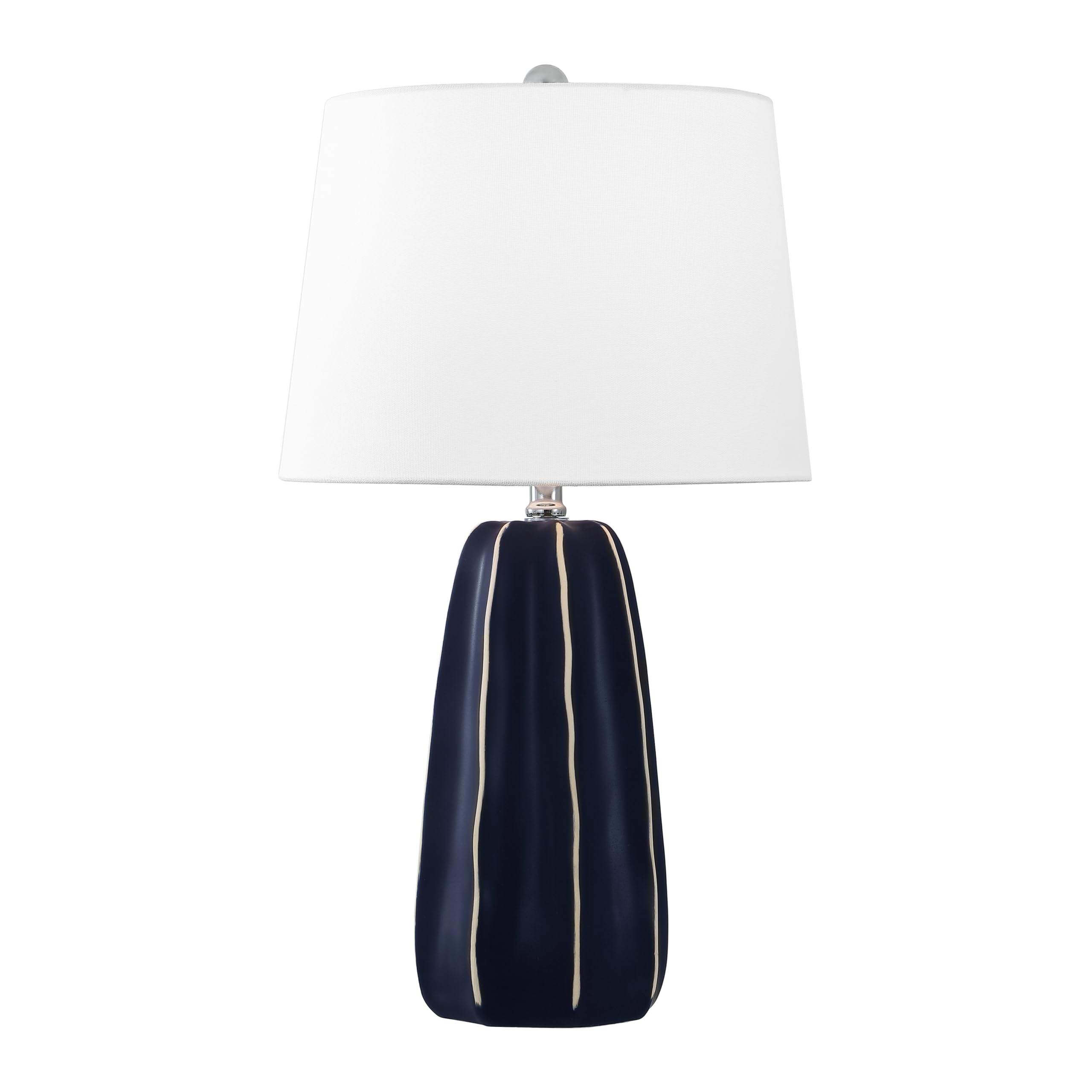 SAFAVIEH Lighting Collection Jude Navy Blue Ceramic 26-inch Table Lamp (LED Bulb Included)