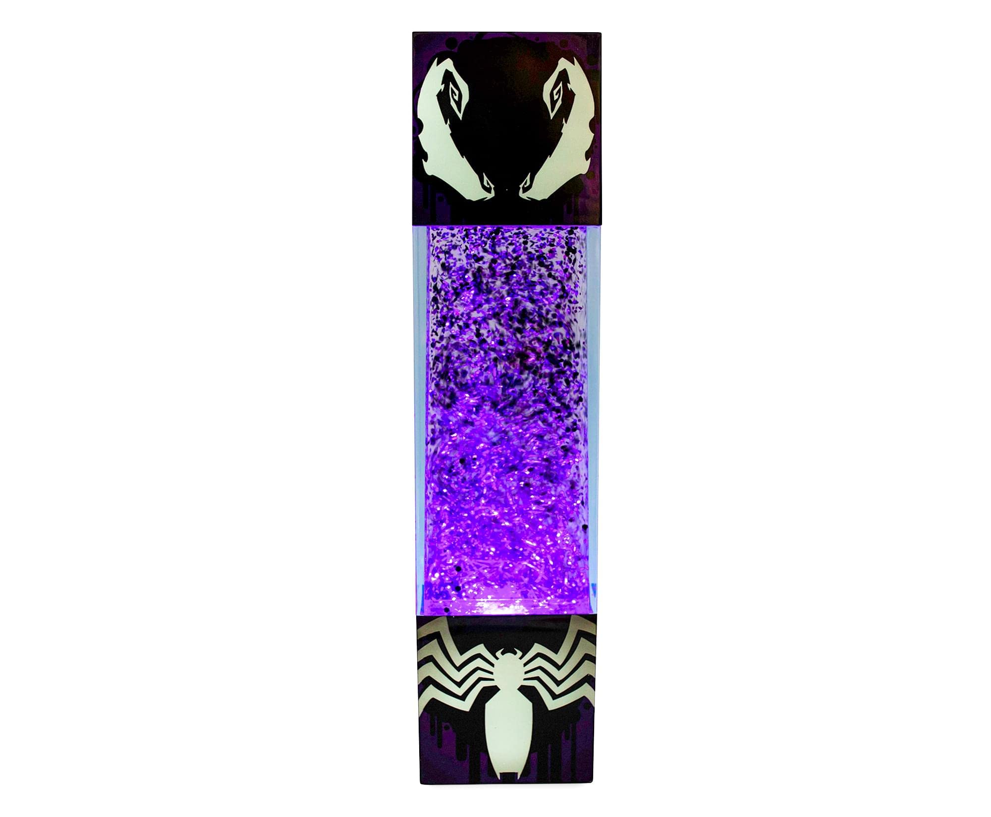 Ukonic Spider-Man Venom Mood Light Table Lamp | 13 Inch LED Nightstand Decor | Wood | Marvel Superhero Gifts