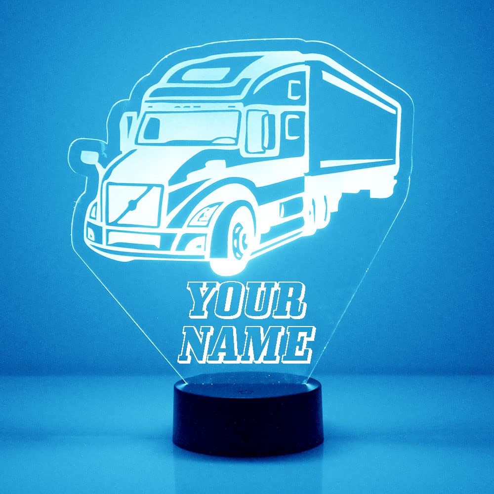 Truck Custom Led Name Sign With Remote, Light Up Name Sign And Personalized Name Night Light, Customized Like You Want, Made In