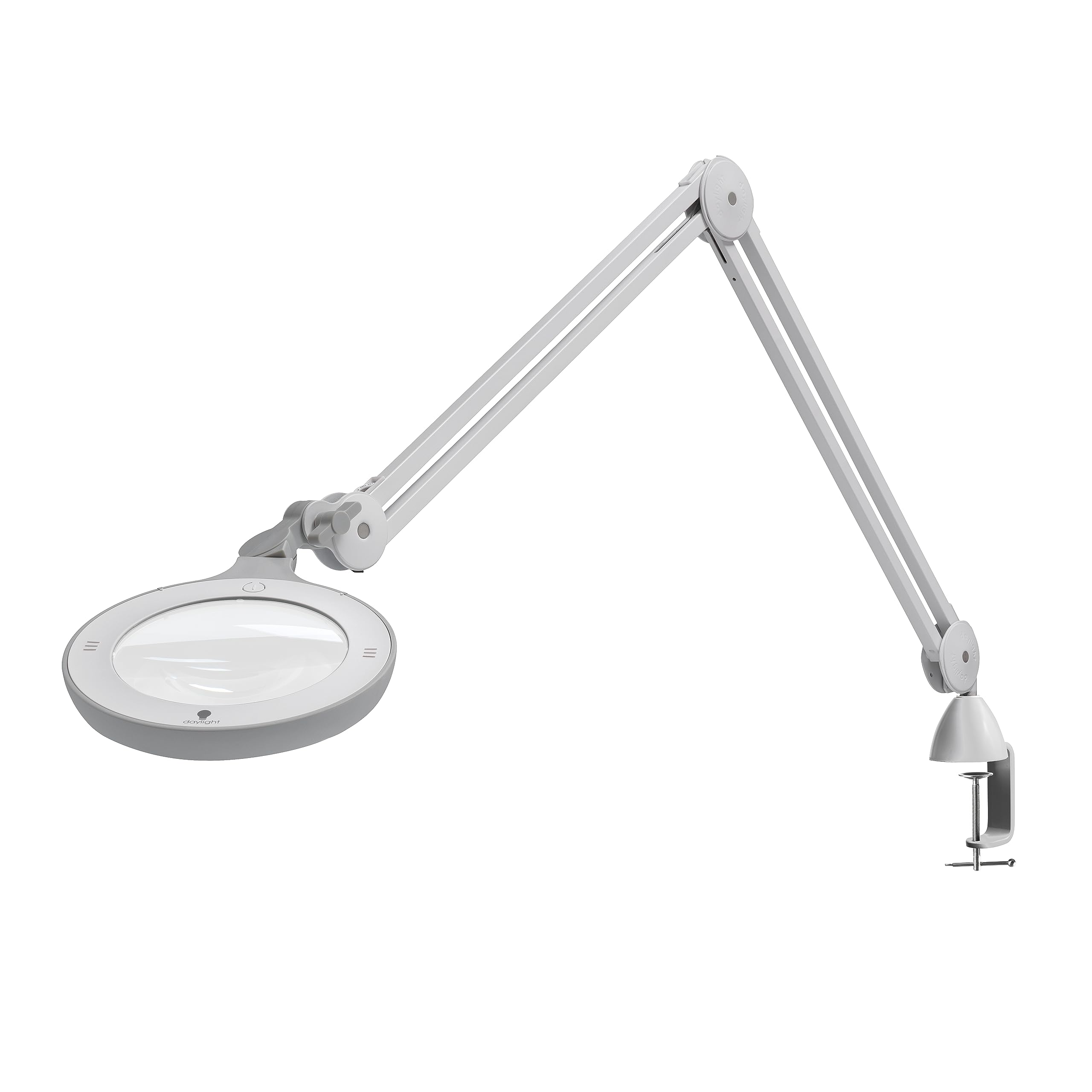 Daylight Omega 5 LED Magnifying Lamp, Adjustable Arm, Dimmer Switch, Metal, Model U25110, Color 15