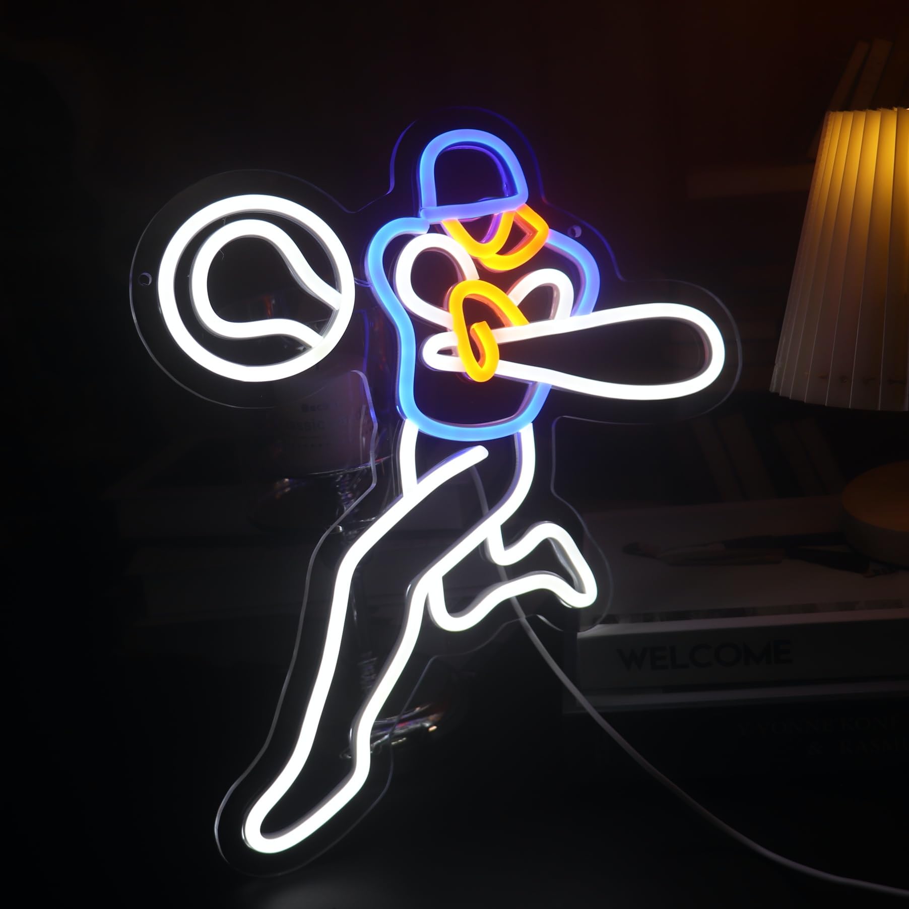 Baseball Neon Sign  Sport Neon Light Sign Led Decorations Light Up Signs  Baseball Club Lights  Game Room Wall Art Decorations Christmas Birthday Gifts
