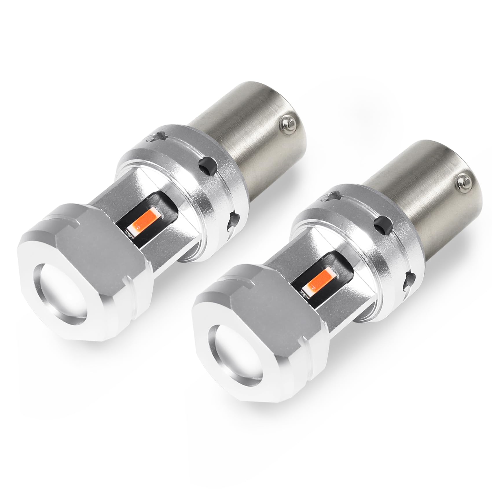 PHINLION 1156 P21W Red LED Light Bulbs, 3600 Lumens, Super Bright Replacement for Car Truck Motorcycle Brake Tail Lights