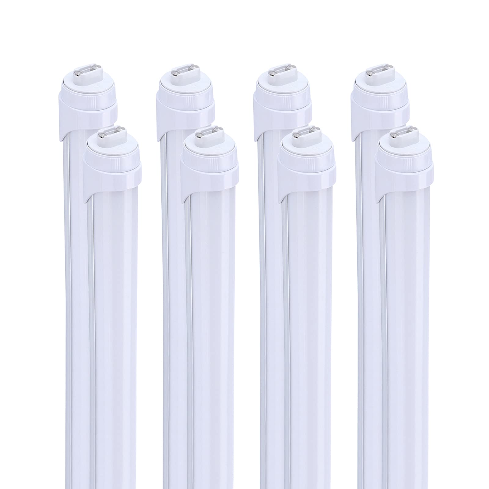 Ligheart R17D Ho Rotatable Led Shop Light,8Ft 2 Pin Led Tube Lights, 45W Dual-Ended Power, 5400Lm, 6000K, Frosted Cover, 8Feet F