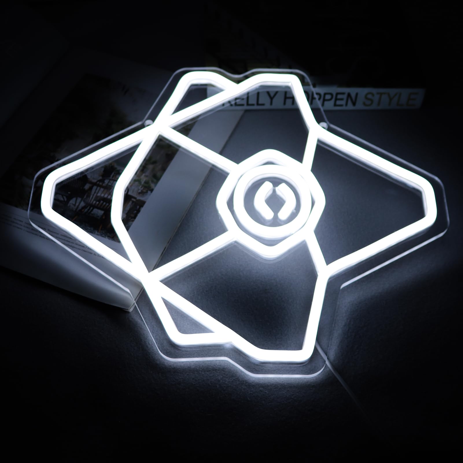 Pugna Game Ghost Eyes Neon Signs for Wall Decor Neon Lights for Bedroom Led Business Signs Suitable for Man Cave Bar Pub Restaur