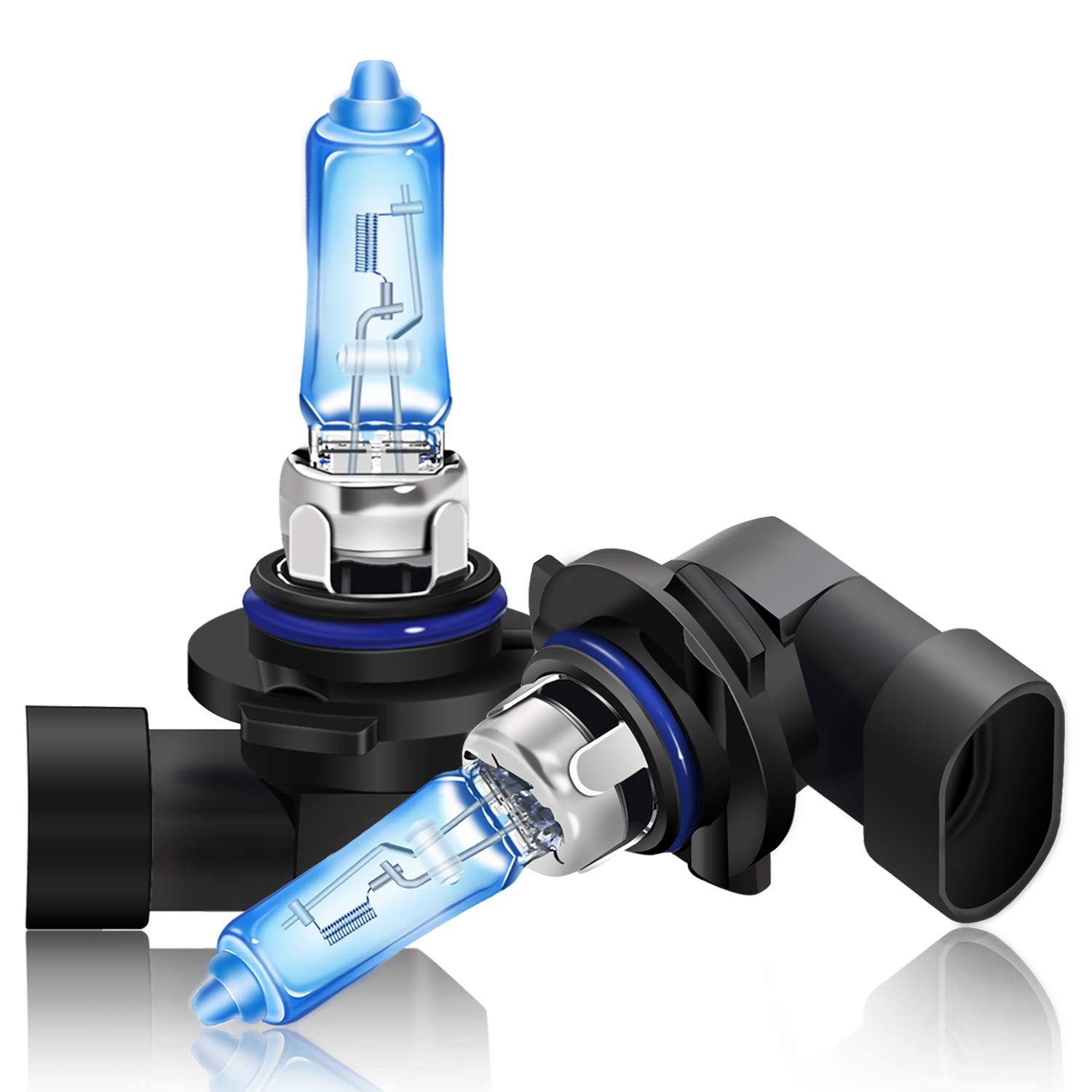 DZG Halogen Headlight Bulbs HB3 9005, 5500K Warm White, 12V 100W, 2 Pack