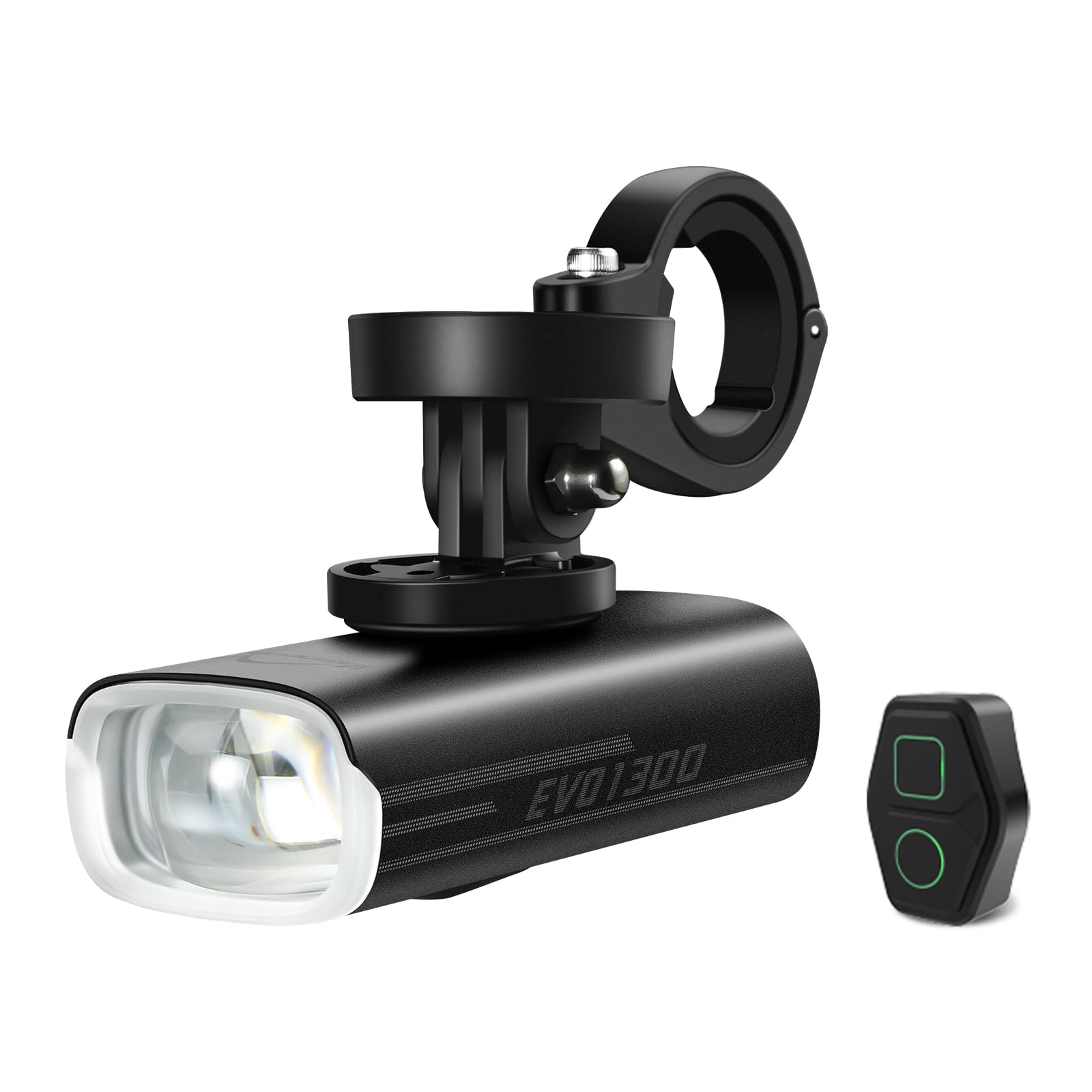 Magicshine EVO 1300 Bike Light - 1300 Lumens Waterproof Front Light with Remote Control, USB-C Rechargeable, Black