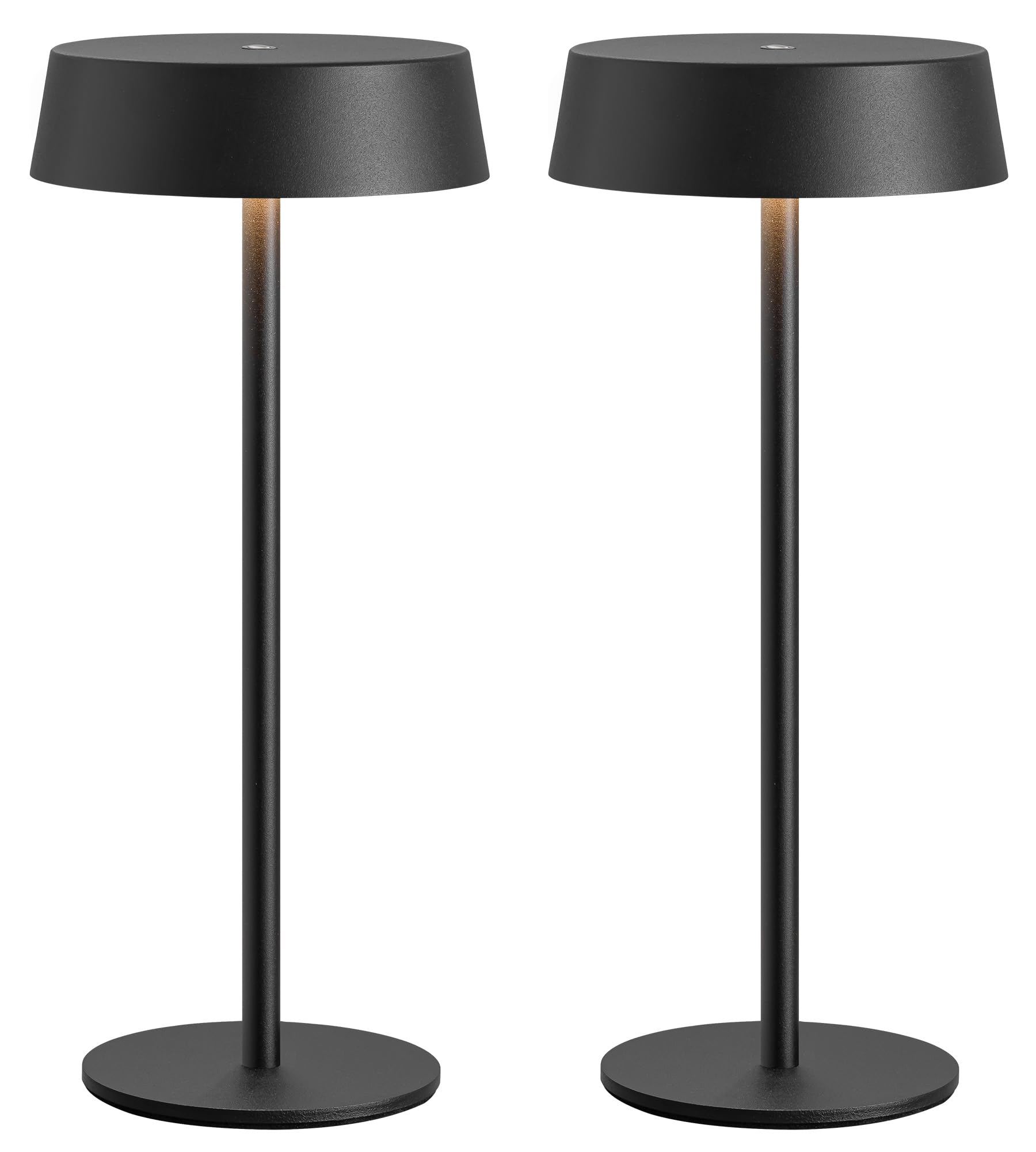 VISDANFO 2 Pack Cordless Table Lamps, Rechargeable Lamp with 5000mAh Battery Operated, Touch Lamps, Portable Indoor/Outdoor Lamp