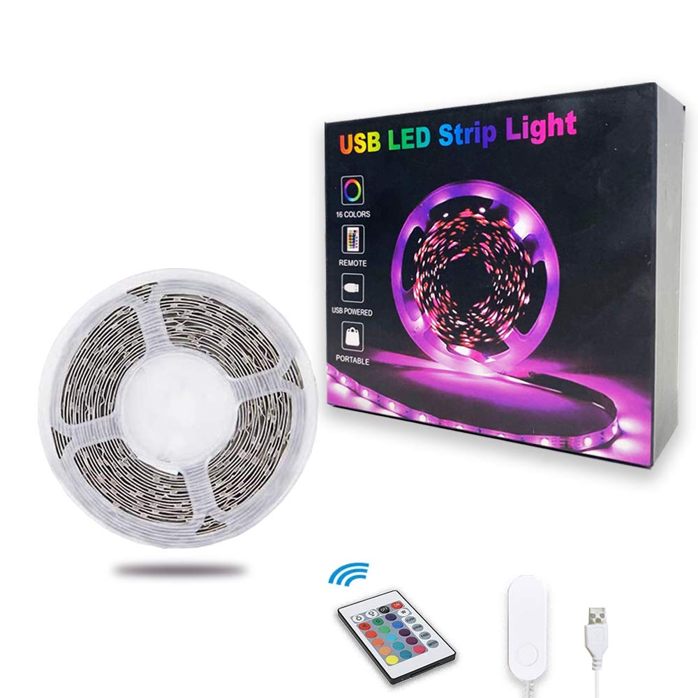 Timelux Tv Led Backlights, 10Ft Led Strip Lights Behind Tv Usb Operated Color Changing For 46-65 Inch Tv Rgb 5050 Led Tape Light
