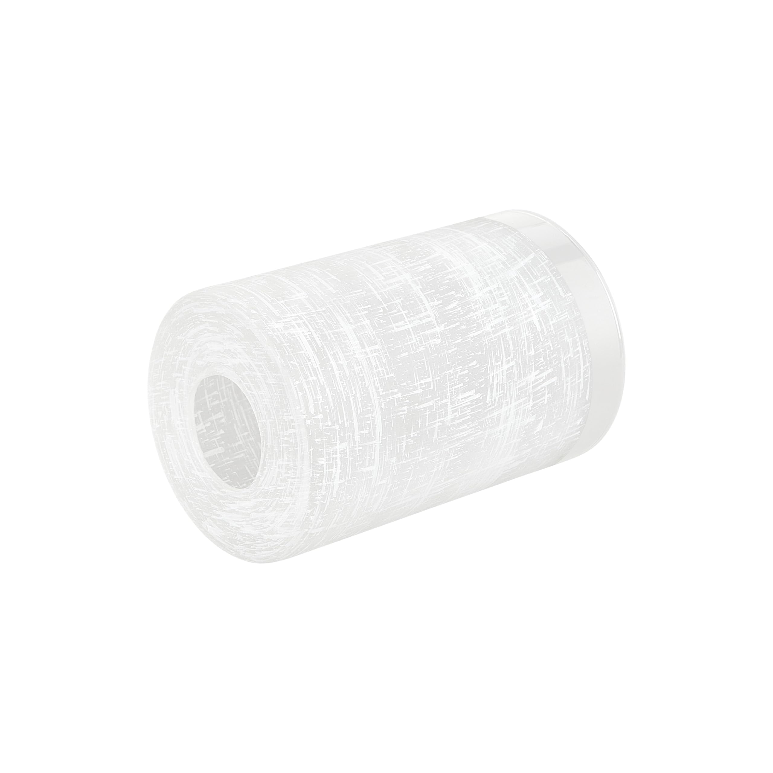 Cnengsthy White Linen Frosted Glass Shade, 1.65&quot; Fitter For Chandelier & Pendant Lights