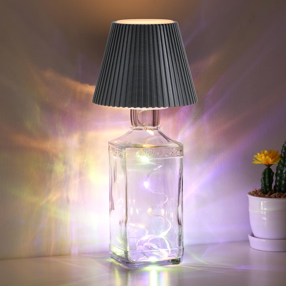 WILIT Wireless Bottle Lamp for Liquor Bottles, 3-Level Brightness LED Bottle Lights, Wine Lamp for Home Decor, Unique Table Lamp