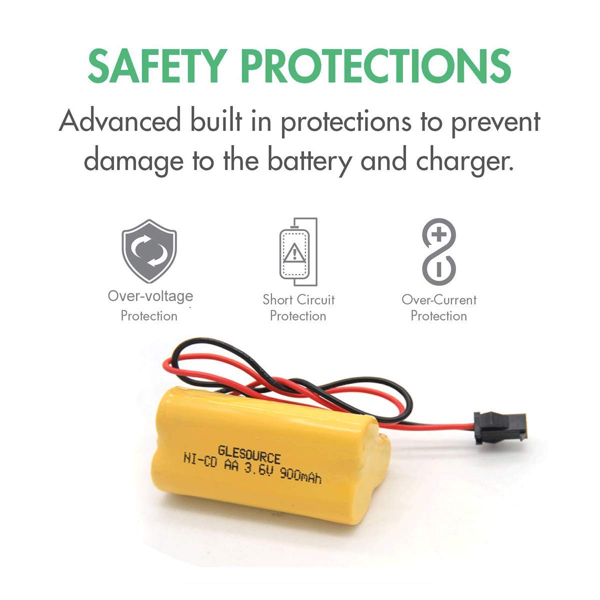 Glesource 3.6V 900Mah Emergency/Exit Light Elb-B001 Battery Compatible For Lithonia Elb B001 Elbb001 Lithonia Eu2C M6 Led Emerge