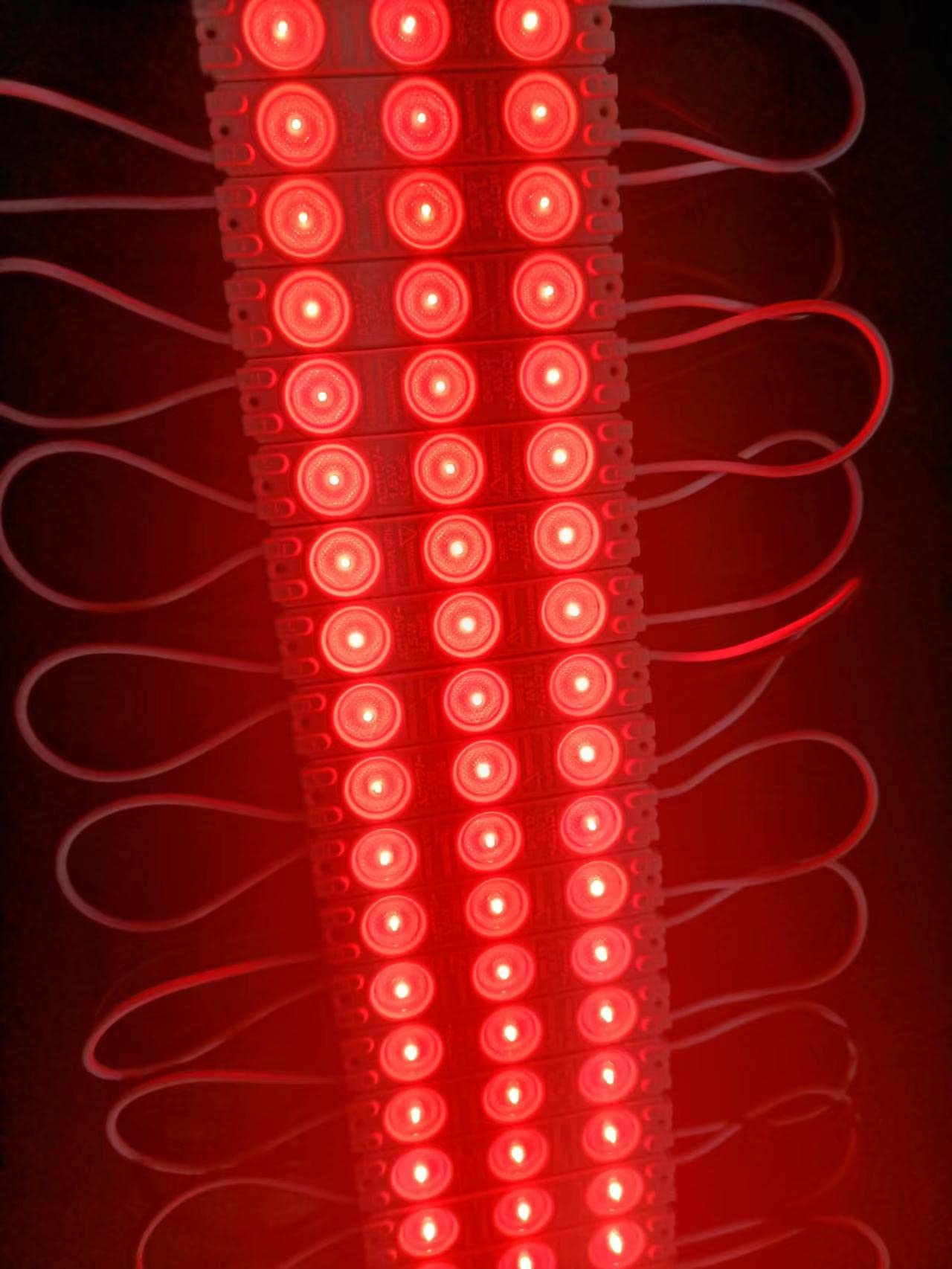 AC 110V LED Module RED 1.5W Decorative Light for Letter Sign Advertising Signs with Tape Adhesive Backside (100pcs Pack)