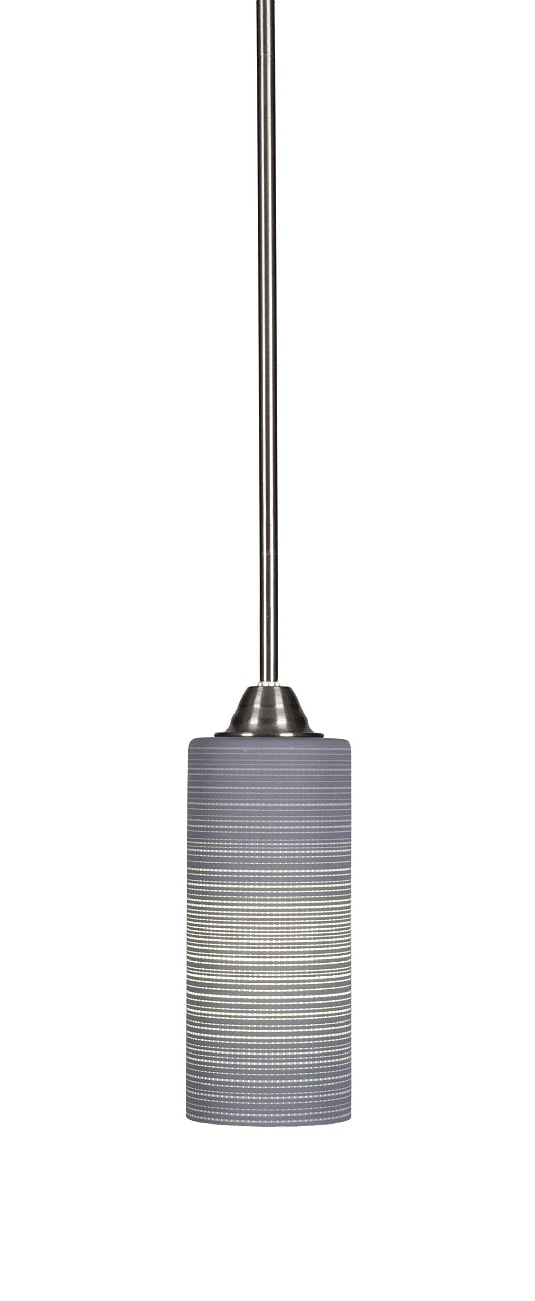 Toltec Lighting Paramount 1 Light Mini Pendant in Brushed Nickel (3401-BN-4092)