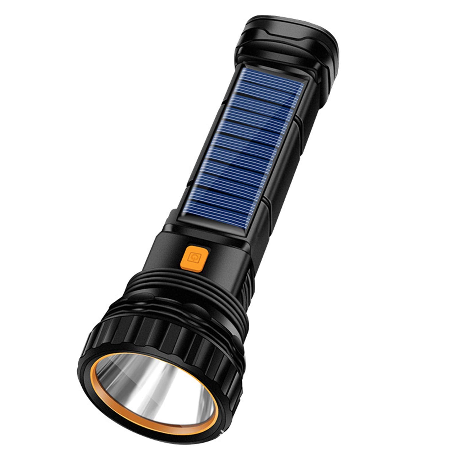 E-Shidai 1000 Lumens Solar Led Flashlight With Strobe Light, 1200Mah Battery, Usb Charging