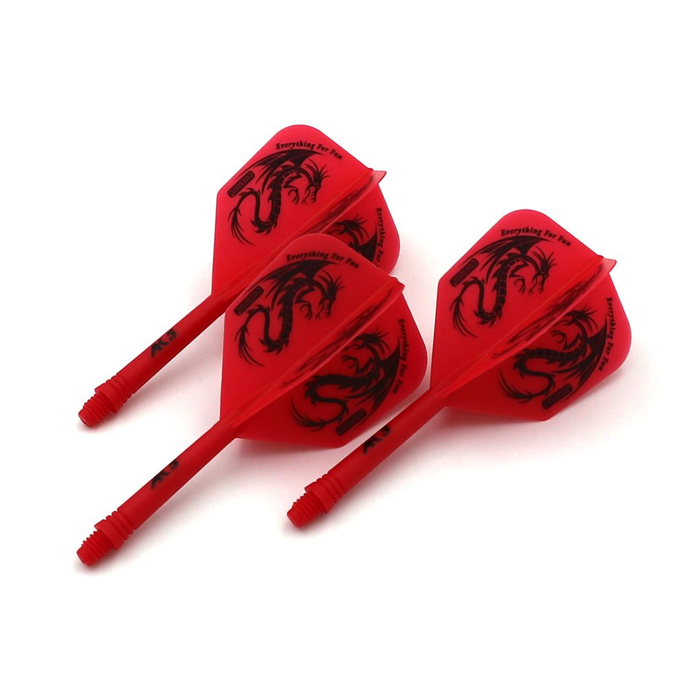 Cuesoul Dart Flights Red With Pattern Design