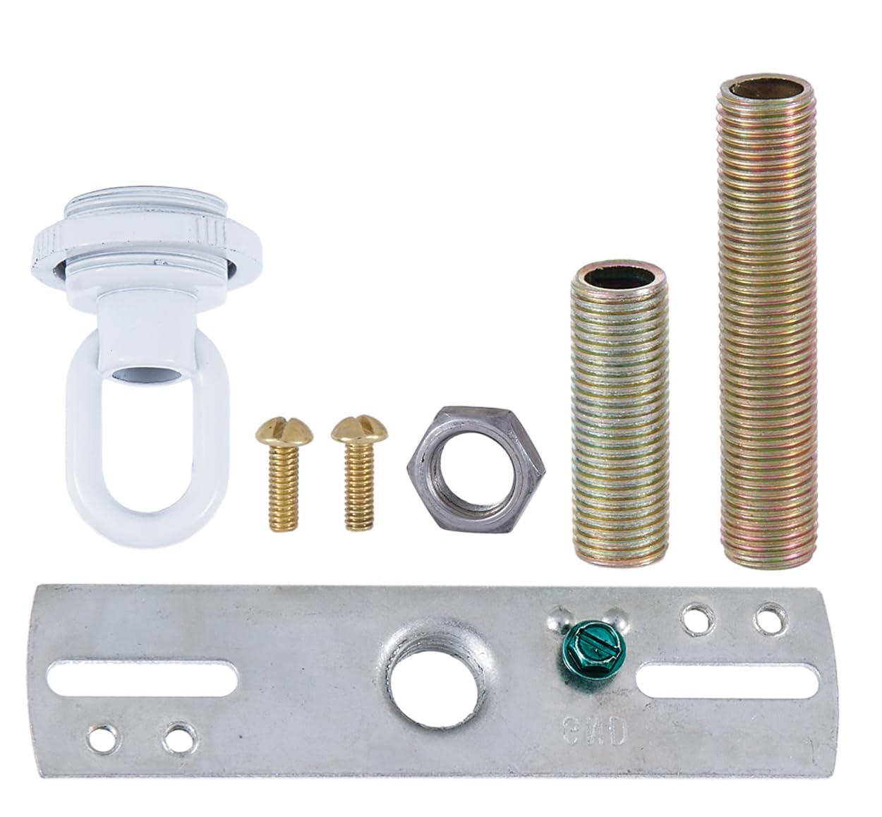 B&P Lamp® Screw Collar Canopy Hardware Set (White)