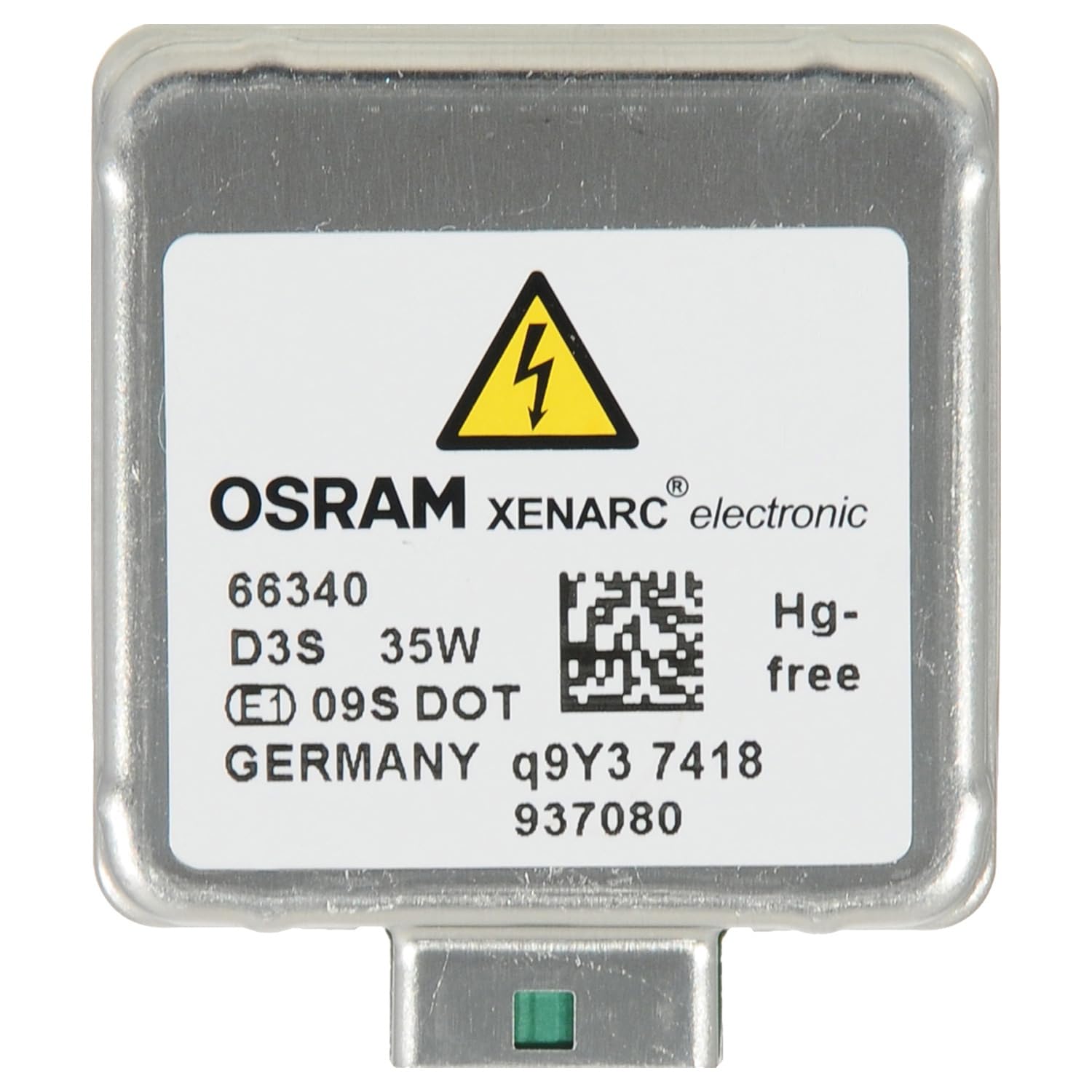 OSRAM Xenarc D3S 35W 4600K HID Xenon Light Bulb - 2 Pack, Silver
