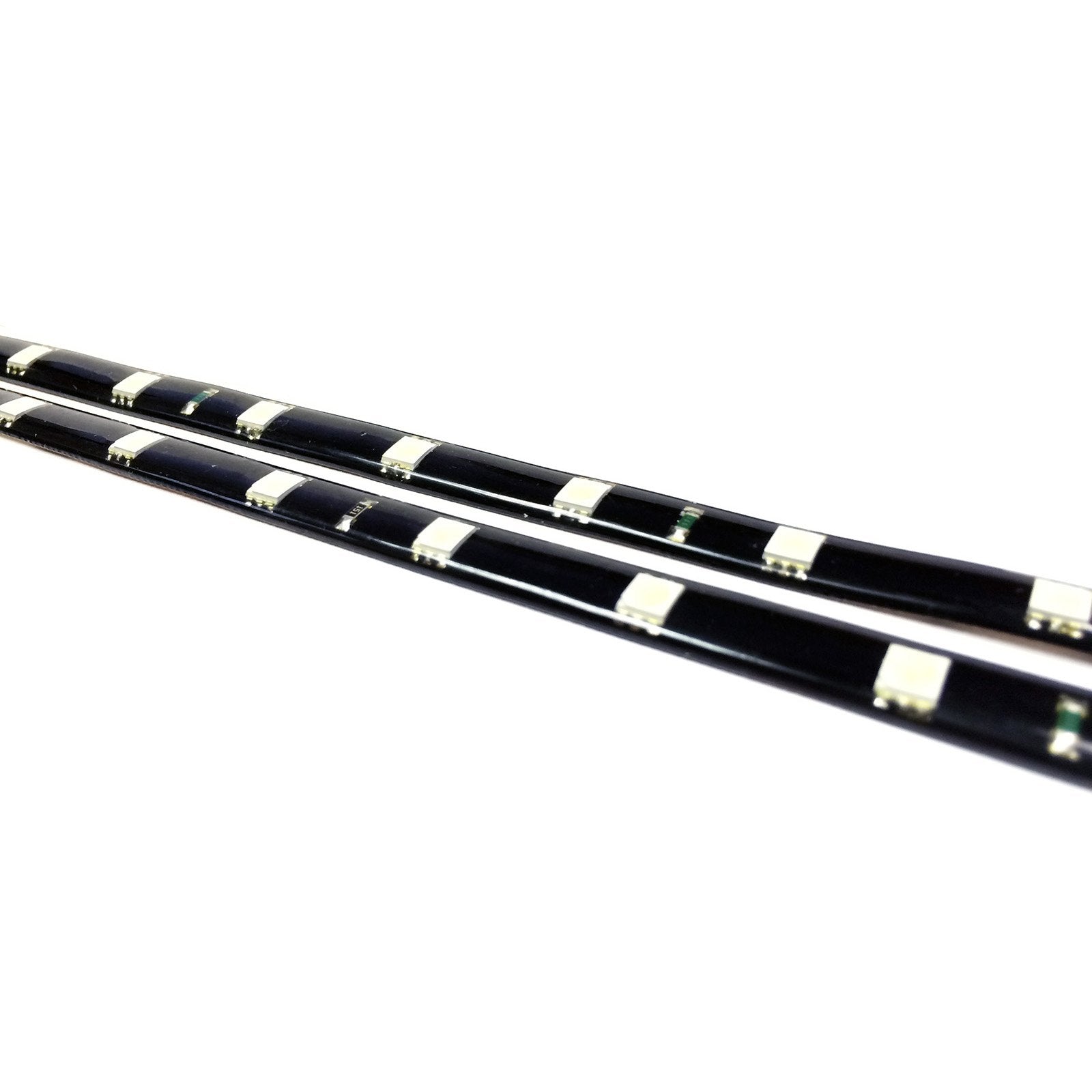 SOCAL-LED 12in Green Flexible LED Strips, Waterproof, 5050 SMD, High Power Accent Light for Car DRL Under Dash