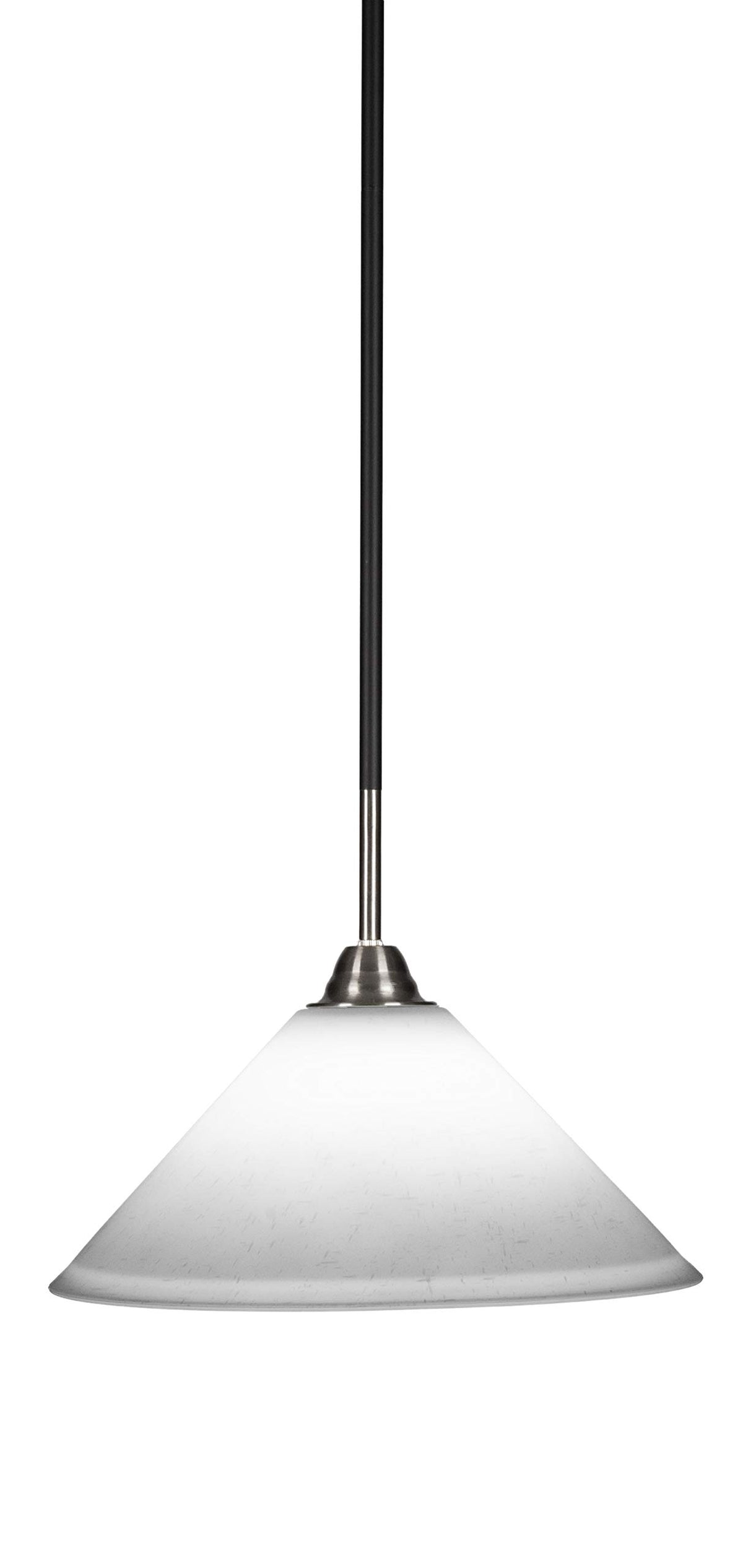 Toltec Lighting Paramount 1 Light Pendant In Matte Black & Brushed Nickel (3401-Mbbn-316)