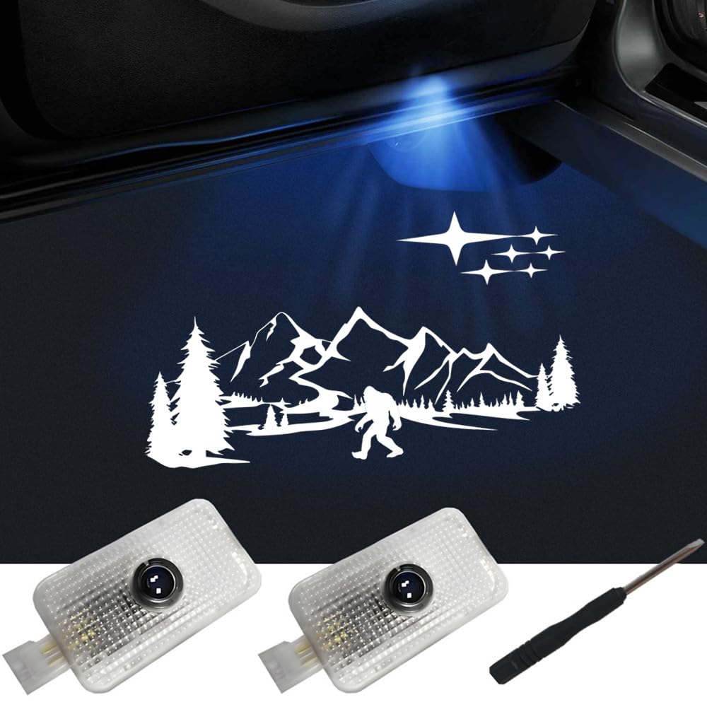 ZIFXIS No Fade Car Door Lights Logo, Led Puddle Lights Car Accessories Compatible with Forester Outback Ascent Legacy XV-2PCS