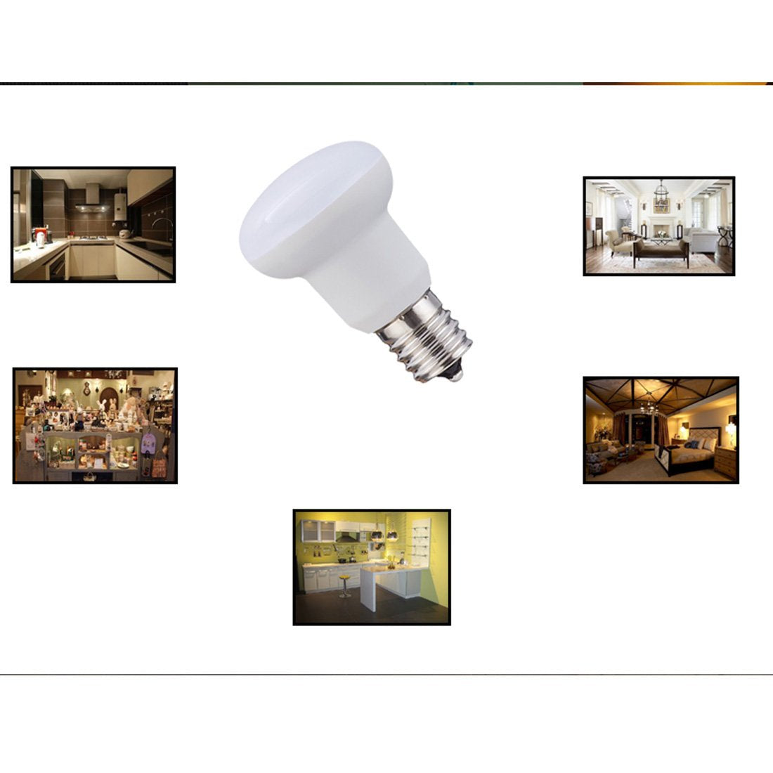 R14 E17 Led Bulb, 3W(25 Watt Incandescent Equivalent), 2700K Warm White Not-Dimmable Intermediate Base Led Light Bulb, 120V, 4 P