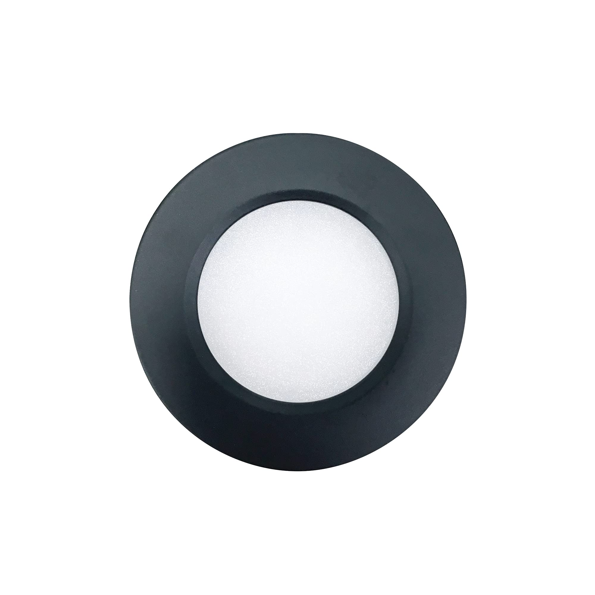 Nora Nmp2-Led35B 24V Josh Led Puck Light, Recessed Or Surface Mounted (Black, 3500K)