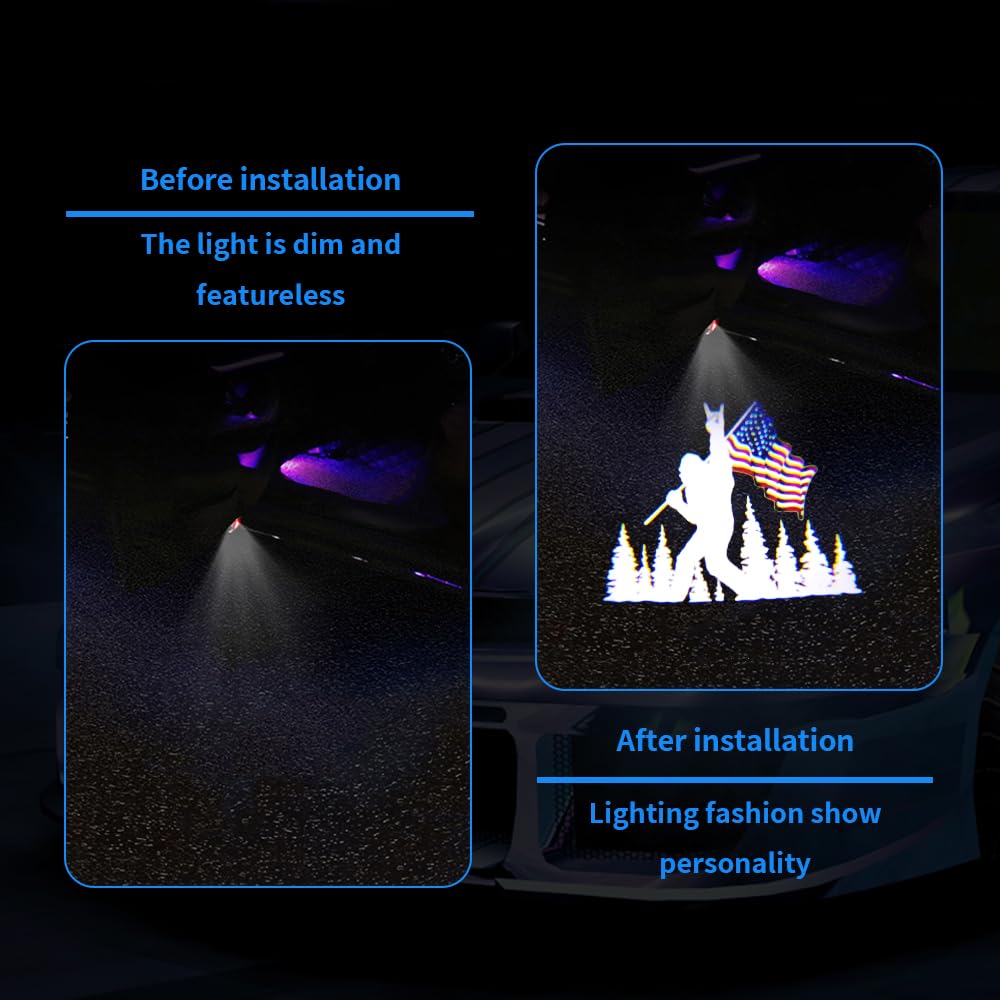 uunonaha LED Car Door Logo Lights Projector Puddle Lamp 2 pcs Compatible with Forester 04, Ascent, Outback, Legacy - ABS Material