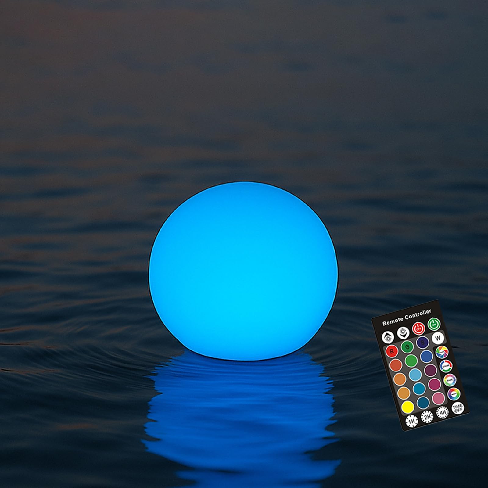 RKDTX LED Ball Light,3-Inch Cordless Orb Light with Remote,16 Color Changing Night Light for Kids,Rechargeable Mood Lamp,IP68 Wa
