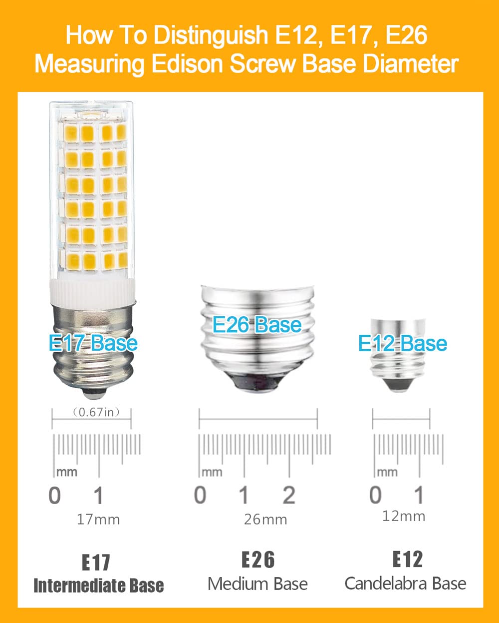 Tupolife E17 Led Bulb 4W Warm White 3000K Replacement For Refrigerators, 560Lm,