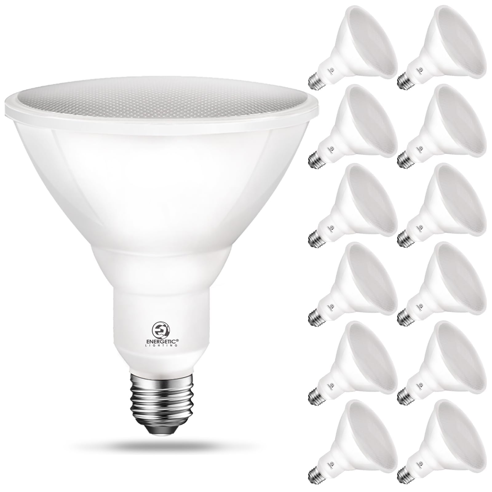 Energetic Led Par38 Outdoor Flood Light Bulb Home Residential Patio Driveway Light, Par38 Led Bulb, 6000K Cool Daylight Dimmable