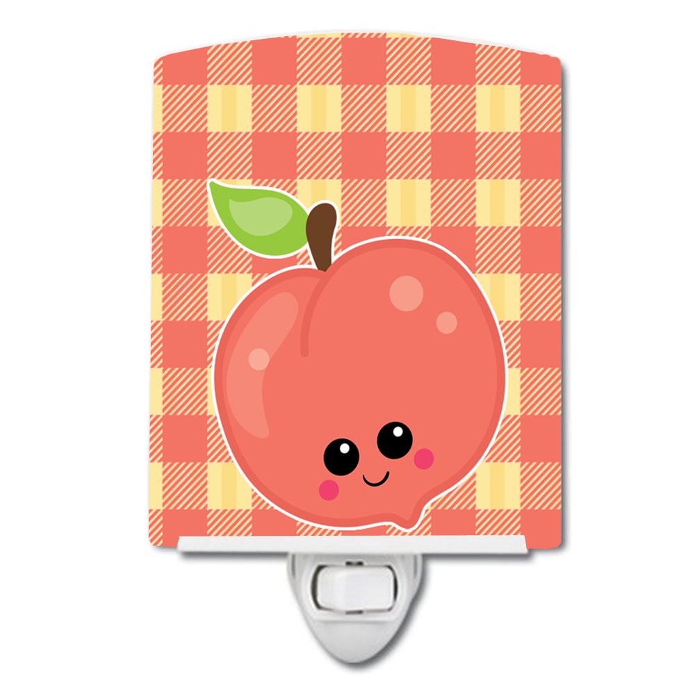 Carolines Treasures BB6887CNL Perfectly Peach Ceramic Night Light Compact, ULCertified, Ideal for Bedroom, Bathroom, Nursery, 