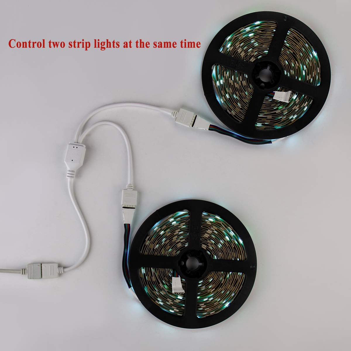 SUPERNIGHT 5-Pin LED Strip Splitter Connector Y-Splitter Cables for 12 ...