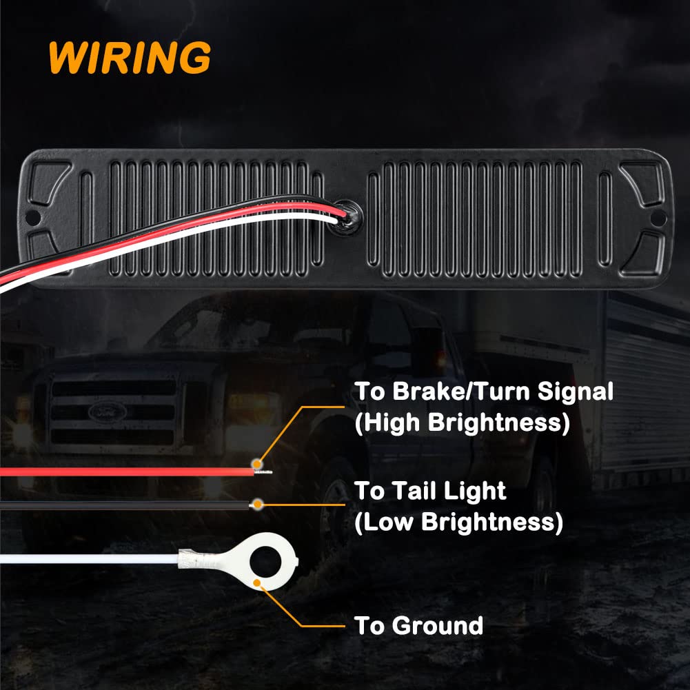 AT-HAIHAN LED Reverse Backup Lights, 7.5 Inch Aluminum, White, DOT Compliant, Waterproof, for Truck, Tractor, Jeep, RV
