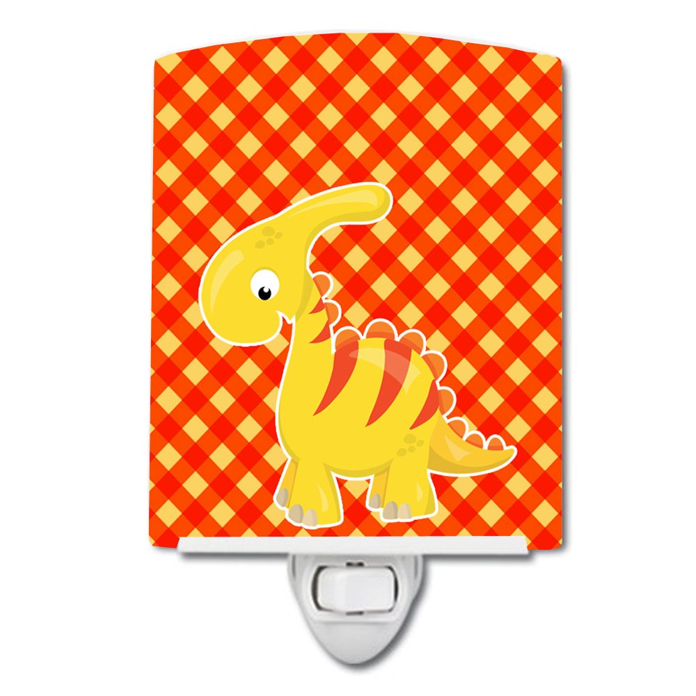 Carolines Treasures BB6893CNL Parasaurolophus Dinosaur Ceramic Night Light Compact, ULCertified, Ideal for Bedroom, Bathroom, 