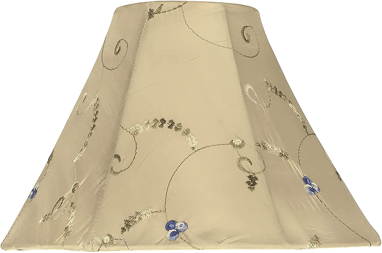 Aspen Creative 58026A, Bell Uno Lamp Shade, Gold, 4&quot; Top x 10&quot; Bottom x 7&quot; Slant Height, Slip UNO 33mm