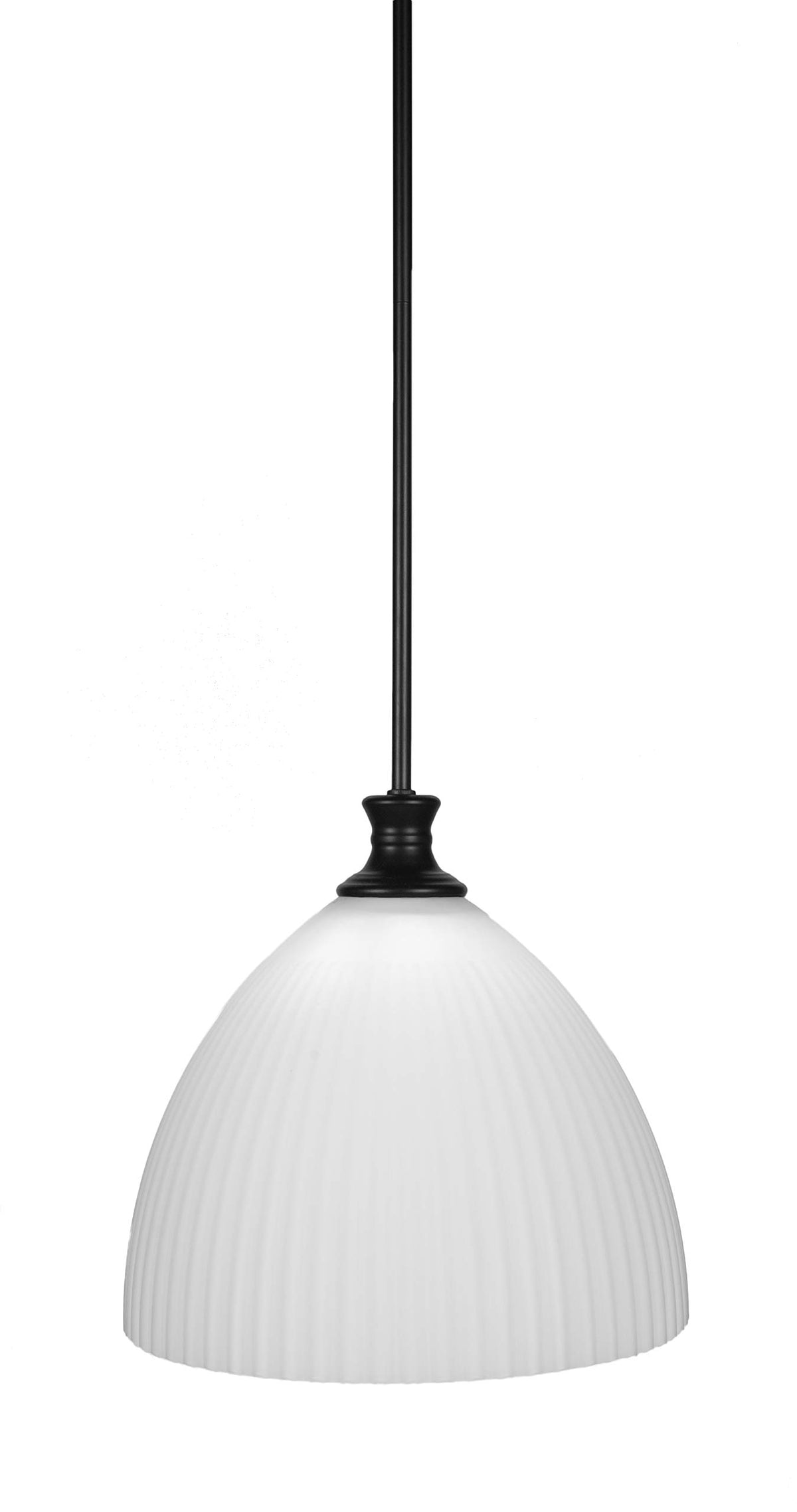 Toltec Lighting Carina 1 Light Pendant In Matte Black (75-Mb-4691)