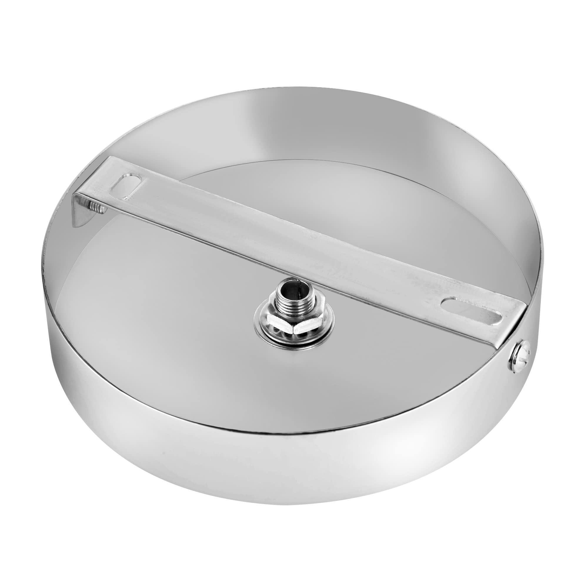 Arturesthome 4.7'' Silver Ceiling Canopy Light Kit Rewind Single Hole With Hardware,Ceiling Plate For Pendant Light Or Chandelie